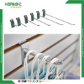 Retail Supermarket Metal Wire Chrome Slatwall Hook